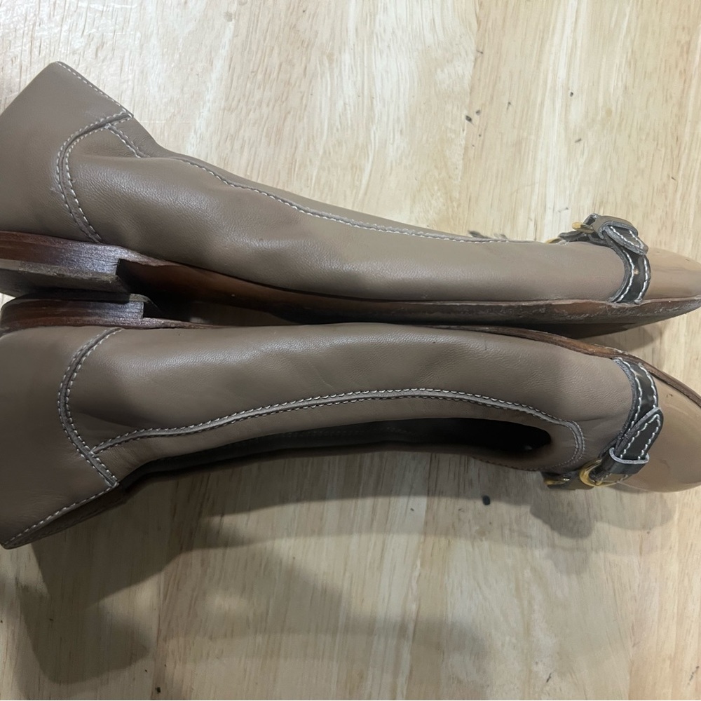 AGL flats ballerina with buckle tan size 39 - Picture 11 of 14